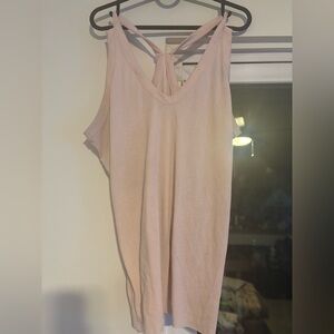 Light pink Nike yoga tank